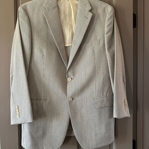 Joseph Abboud Needs Nordstrom Light Gray Pinstripe Blazer 42R NWOT